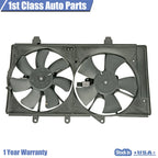 Dual Radiator and Condenser Fan Assembly for Chrysler Dodge