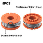 5pcs Trimmer Spools Line for Spear & Jackson 18V S1825CT, 36V S3630CT