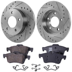Rear Brake Disc Rotors and Pads Kit for Mazda 3 (2006–2013)