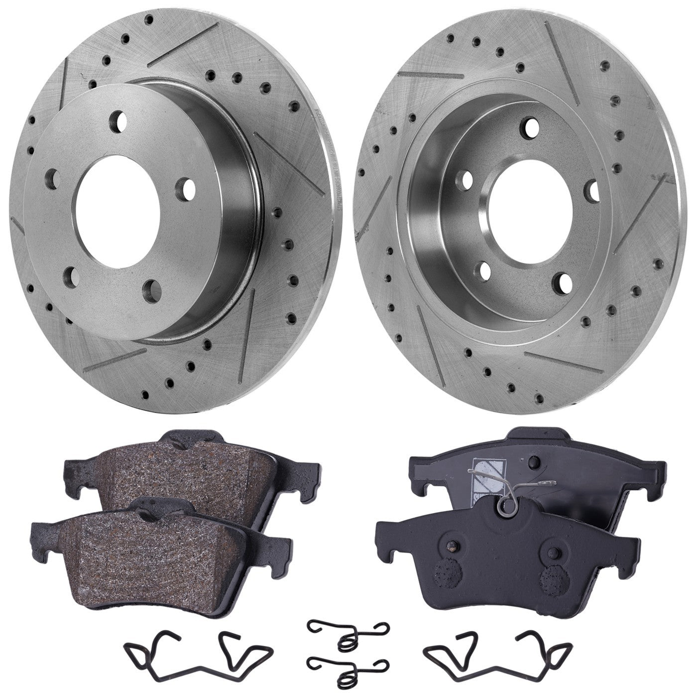 Rear Brake Disc Rotors and Pads Kit for Mazda 3 (2006–2013)