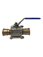 1 1/2" Ball Valve for Cunipress Metric Press-Fit System (1000 WOG)