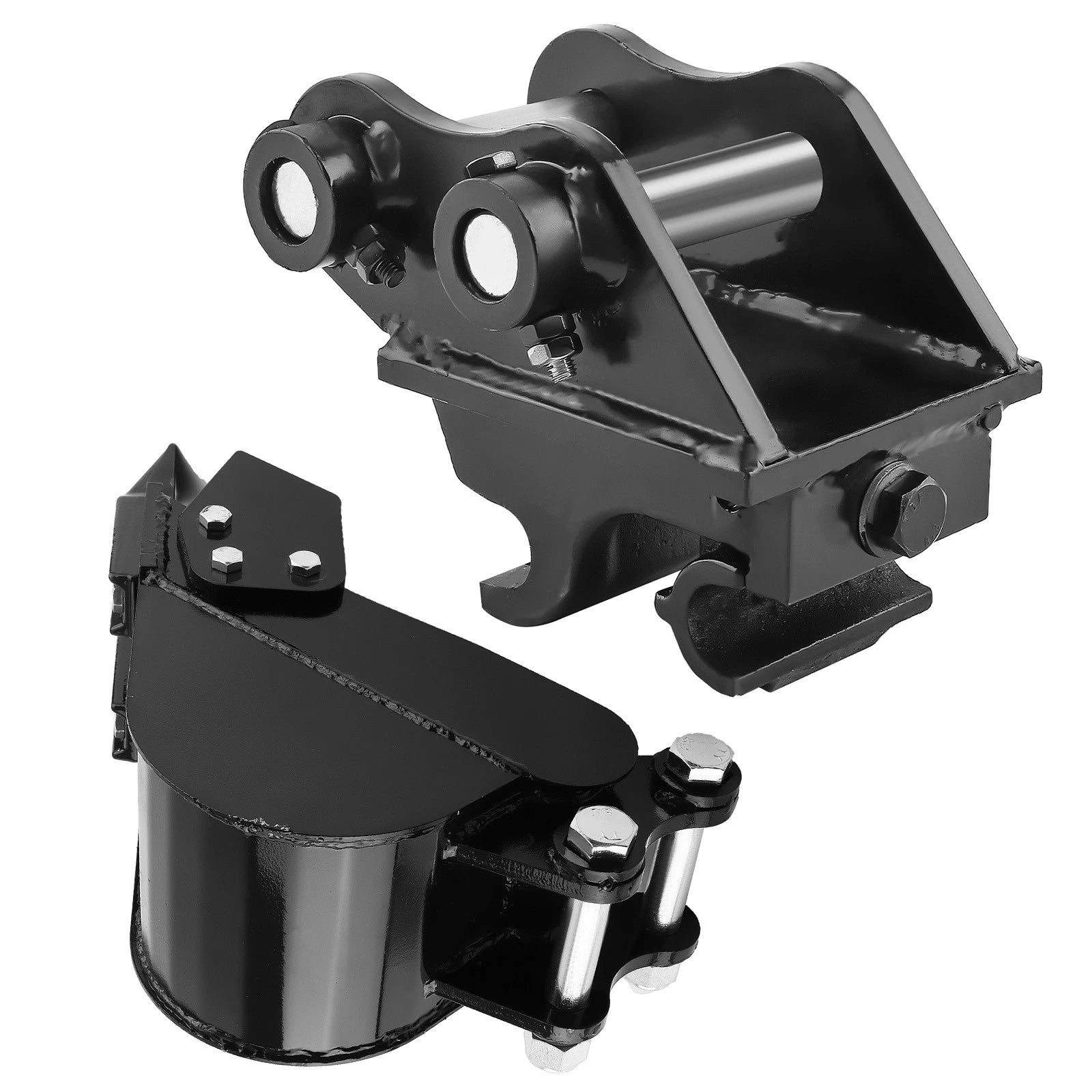 200mm Steel Narrow Bucket + Quick Hitch Coupler for Typhon Mini Excavators