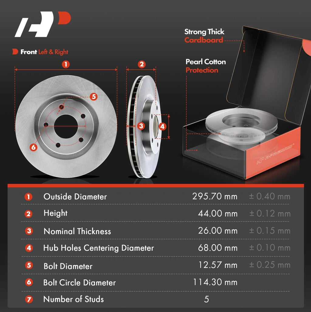 Brake Rotor, Pad & Caliper Set for Nissan Rogue