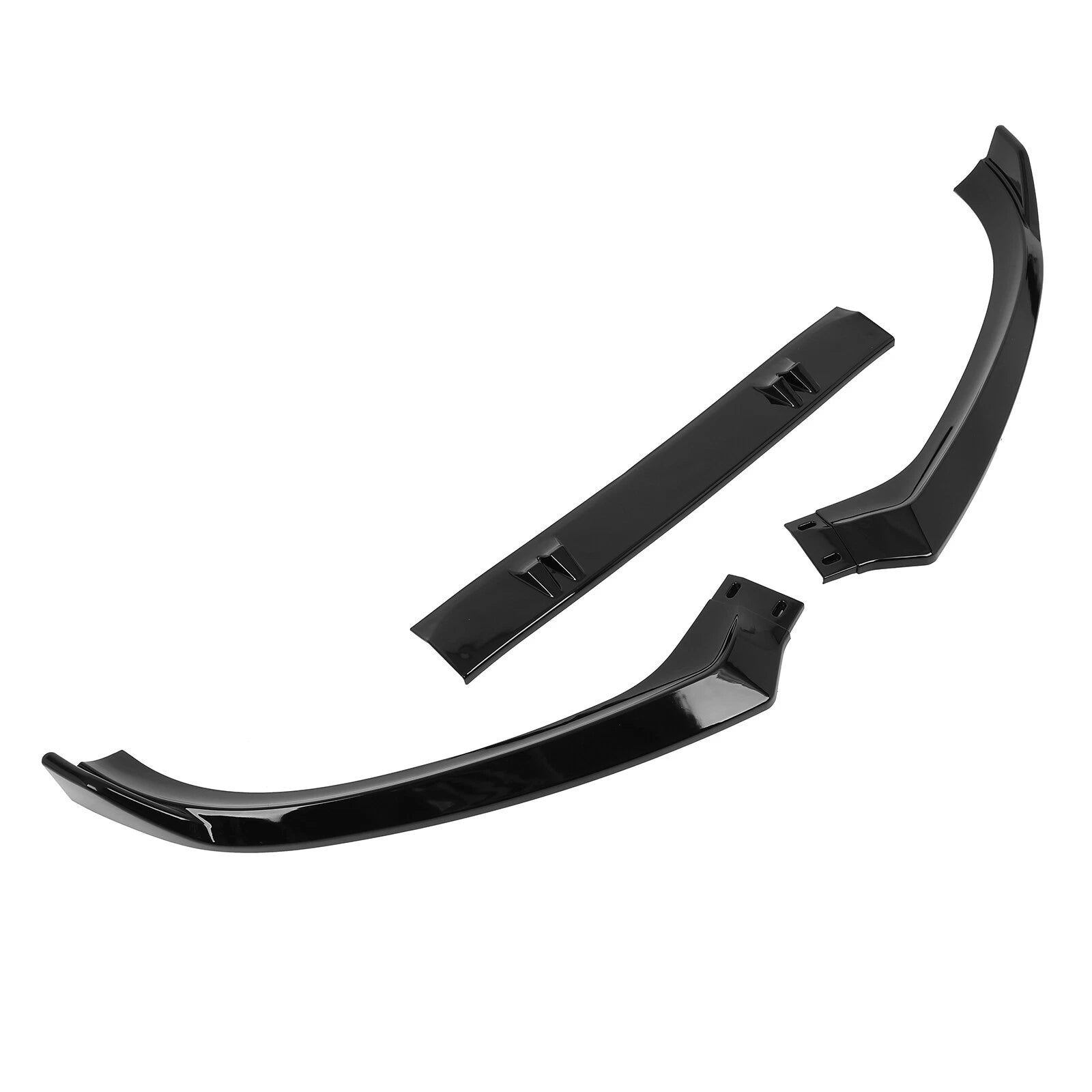 Front Bumper Lip Spoiler for Audi A4 Quattro (2013–2016) - Glossy Black