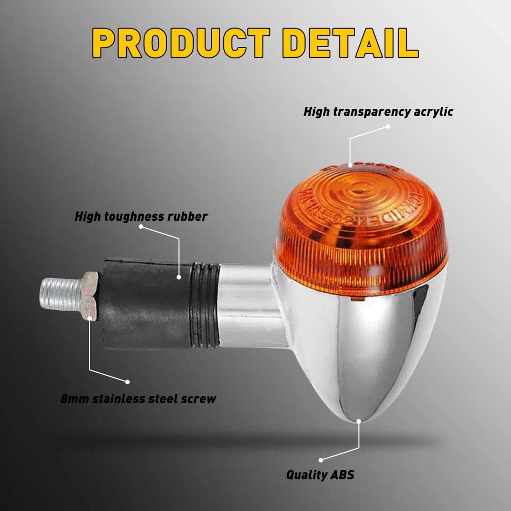 2X Amber Turn Signal Lights for Suzuki Boulevard C50 M50 C90
