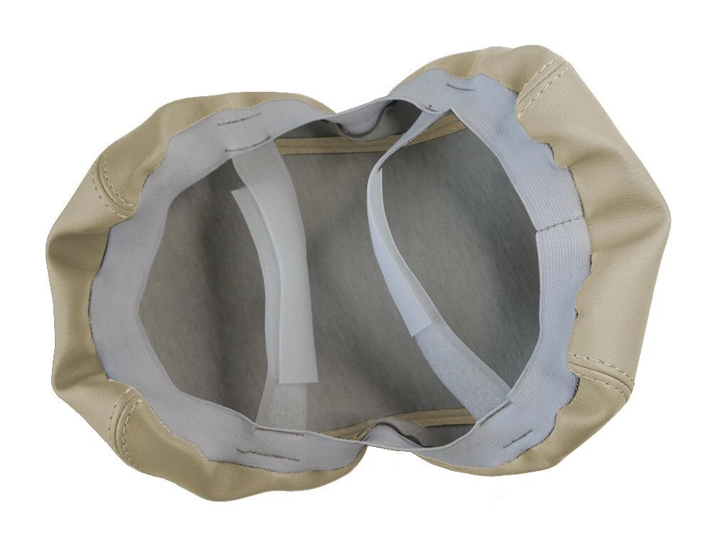 Leather Console Lid Pull Over Cover for Toyota Land Cruiser (1990–1997) Beige
