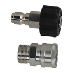 Pressure Washer Coupler Fitting for M22-14 to 3/8" Quick Connect (Stainless)
