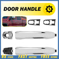 2 Exterior Door Handles for Chevrolet Silverado 1500 (2014–2022) Chrome