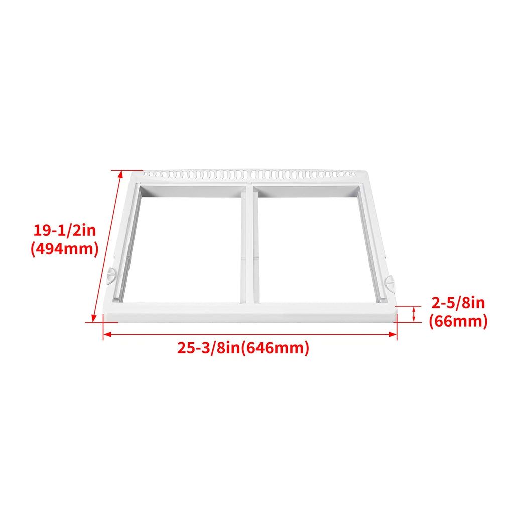 Crisper Drawer Cover Frame for Frigidaire Refrigerator (Compatible)