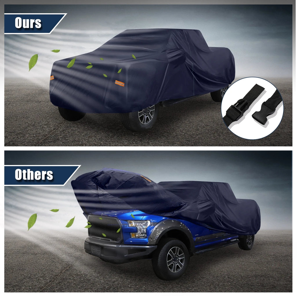 Car Cover for Toyota Tacoma Crew Cab Pickup 2005–2021 Navy Blue