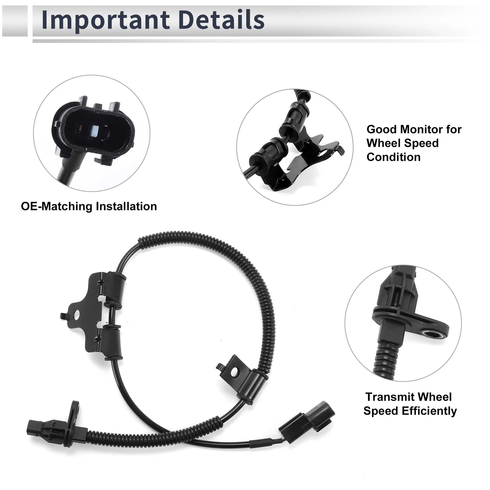 ABS Wheel Speed Sensor No. 9567007000 for Kia Picanto (2004–2011)