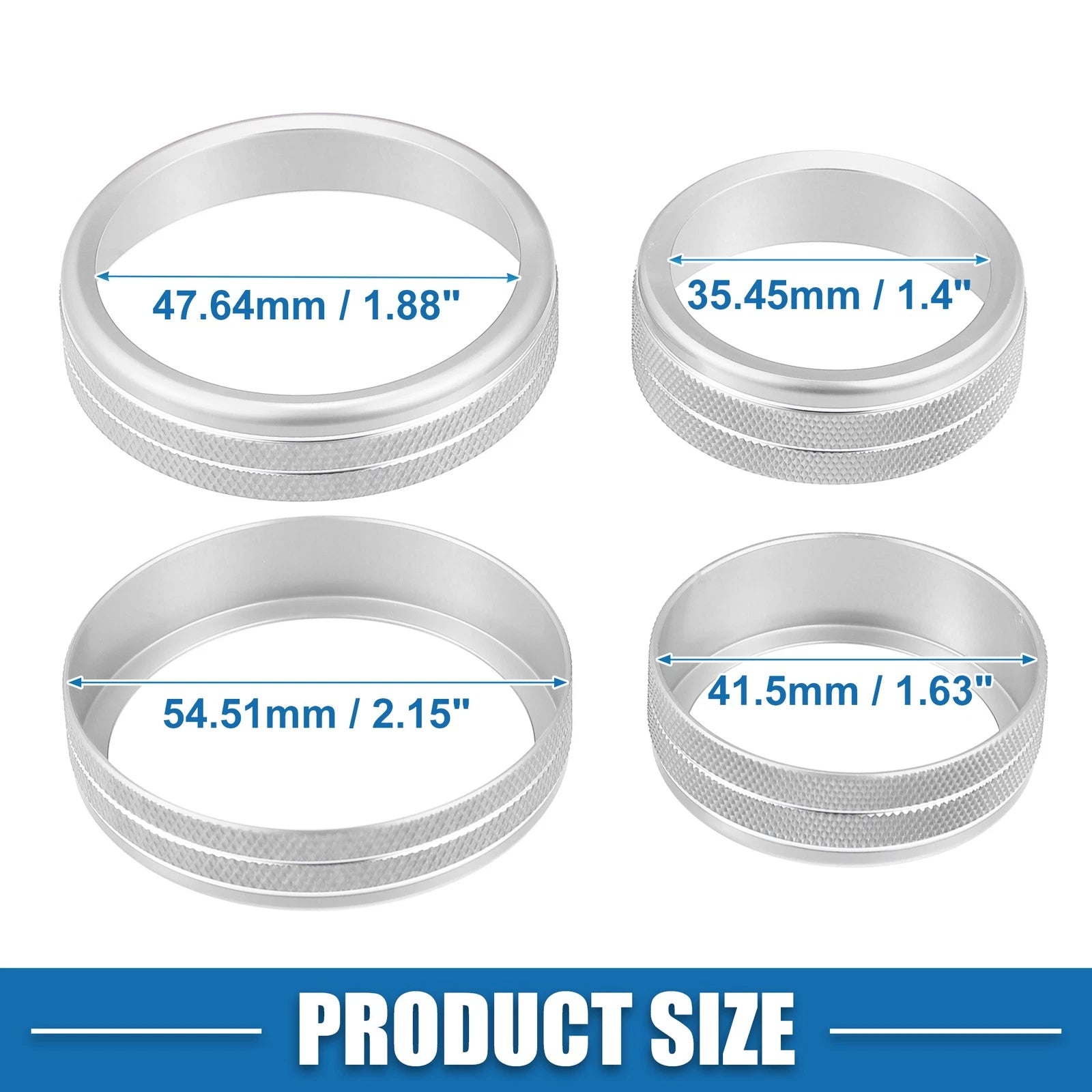 3pcs AC 4WD Mode Switch Knob Ring Cover for Nissan Rogue (2021–2022)