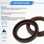 2X Oil Seal Rotary Shaft Seal FKM Rubber 58x80x12mm  