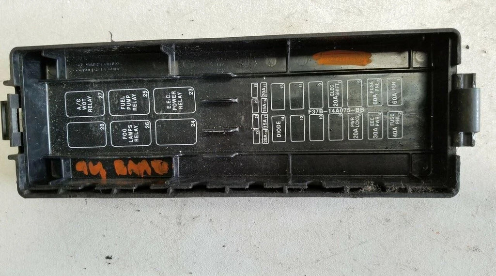 Fuse Box Cover for Ford Ranger Explorer 2.3L 4.0L (1993–1994) F37B-14A003-A