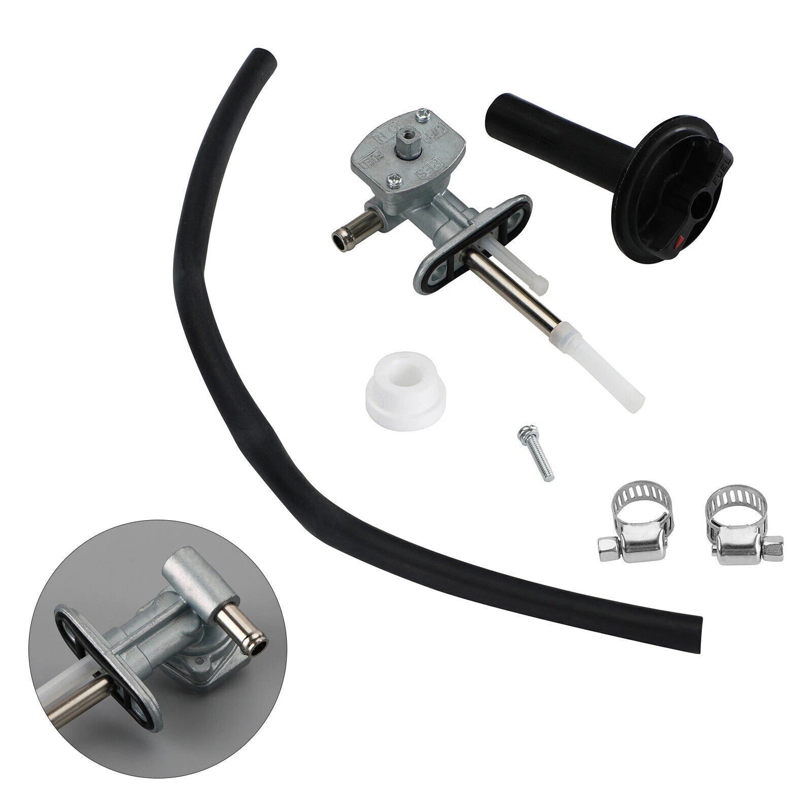 Fuel Valve Petcock & Lever Screw for Kawasaki Prairie 360 (2003–2013)