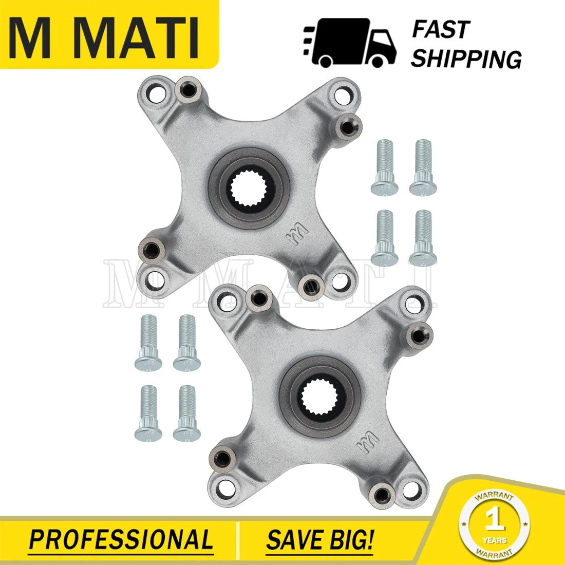 Set of 2 Rear Wheel Hubs for Polaris Hawkeye 300 (2006–2011) 5135546