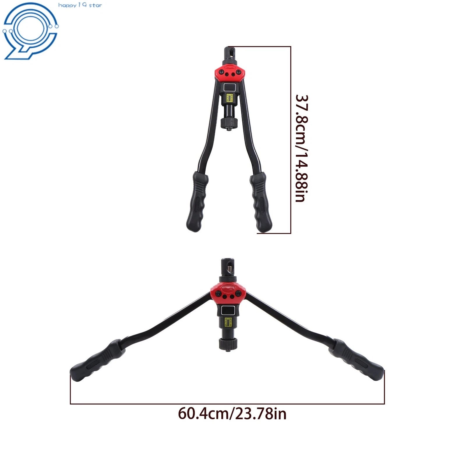 Rivnut Tool Kit for DIY Metal Repairs with 15 Metric & SAE Mandrels (16")