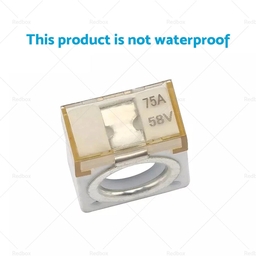 M8 Terminal Fuse Block Stud 8mm 75A 58V Waterproof for Car Truck SUV
