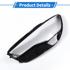1 Pc Headlight Lens Cover for Audi A6 (2016–2018) Black