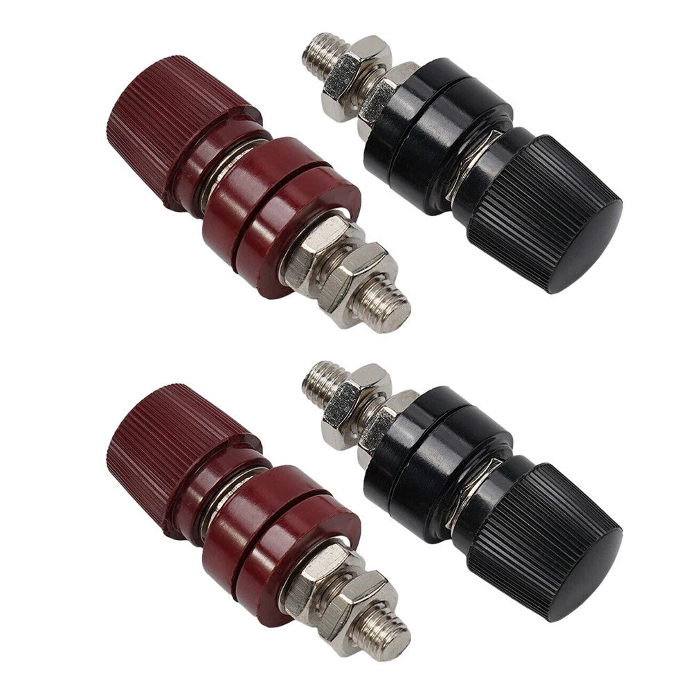 Set of 4 Brass Stud Power Post Connectors for