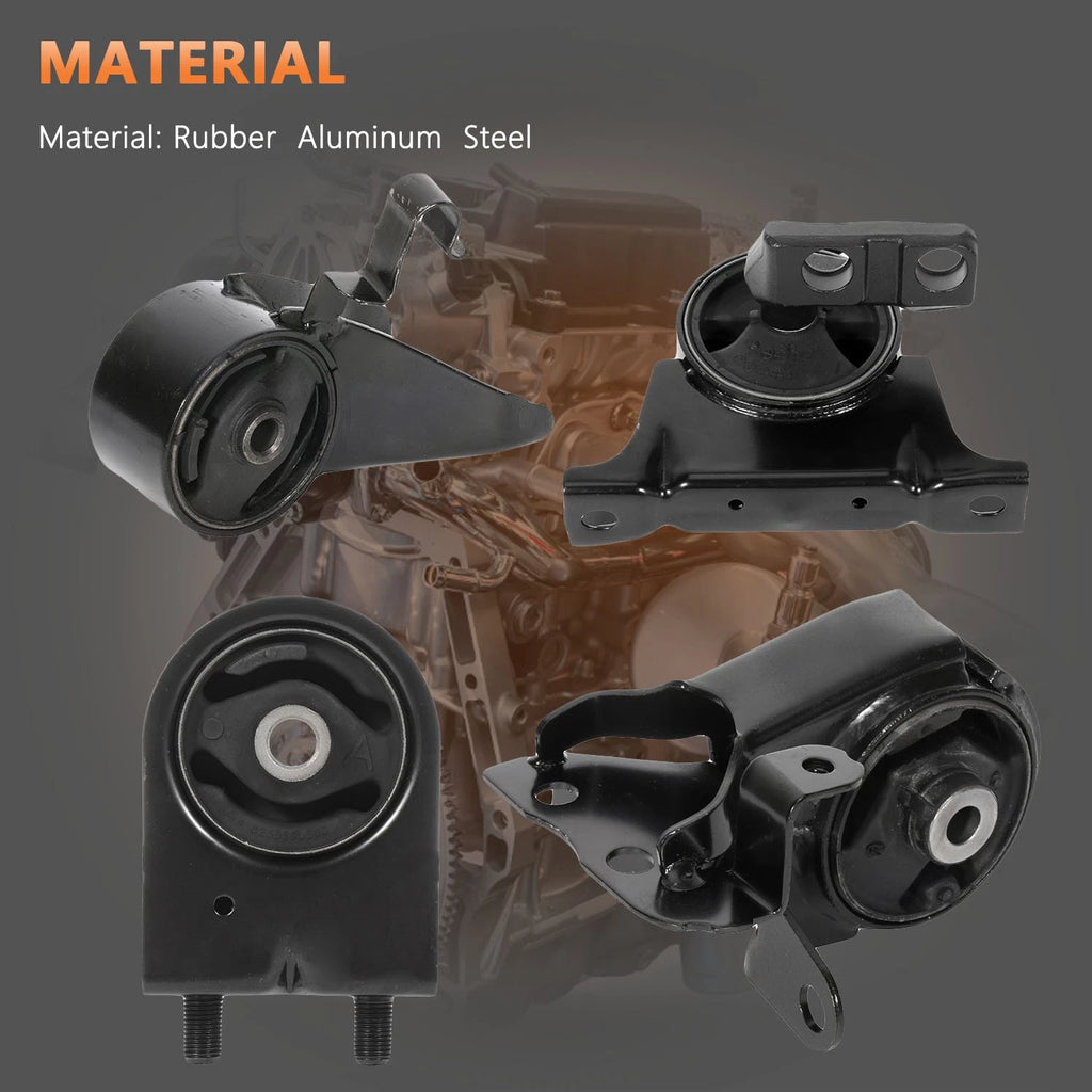 Engine Motor & Trans Mount Set of 4 for Mazda Protege (1999–2003)