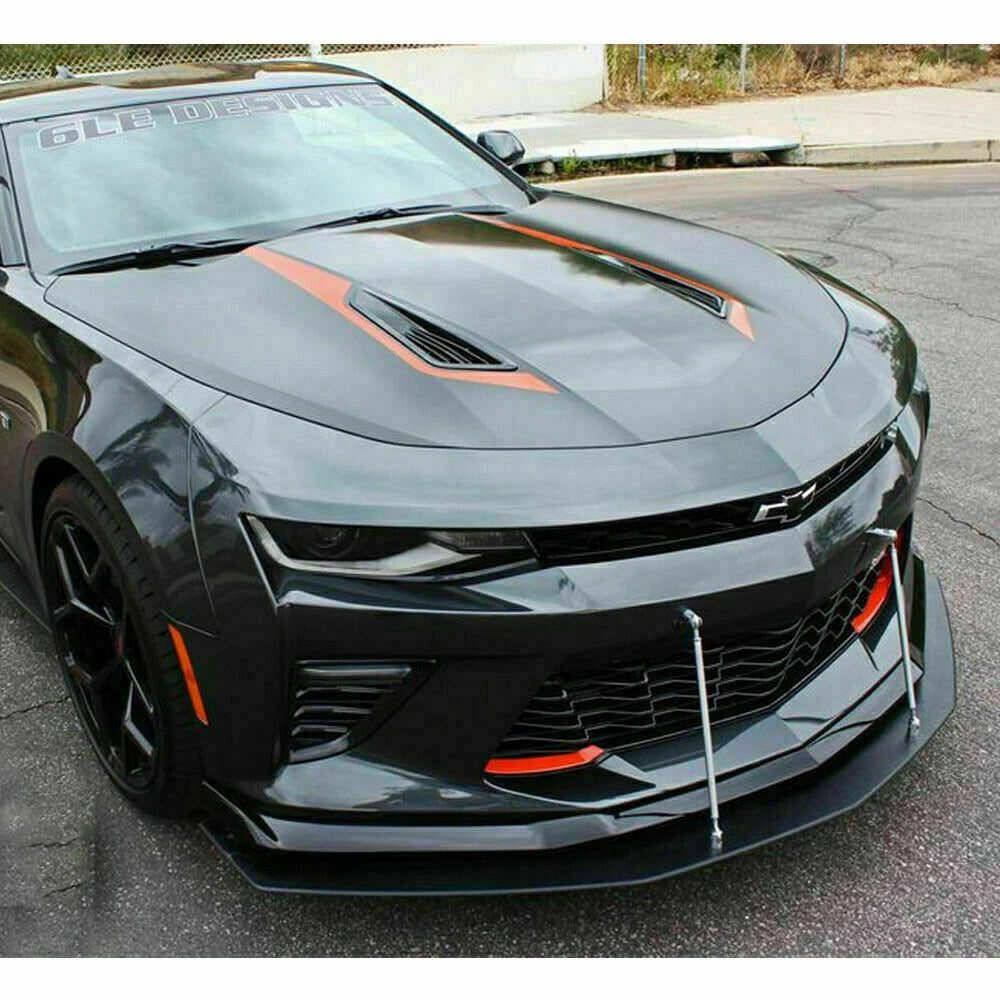 Adjustable Front Bumper Lip Splitter Support Bars for Chevy Camaro (2016-2025)