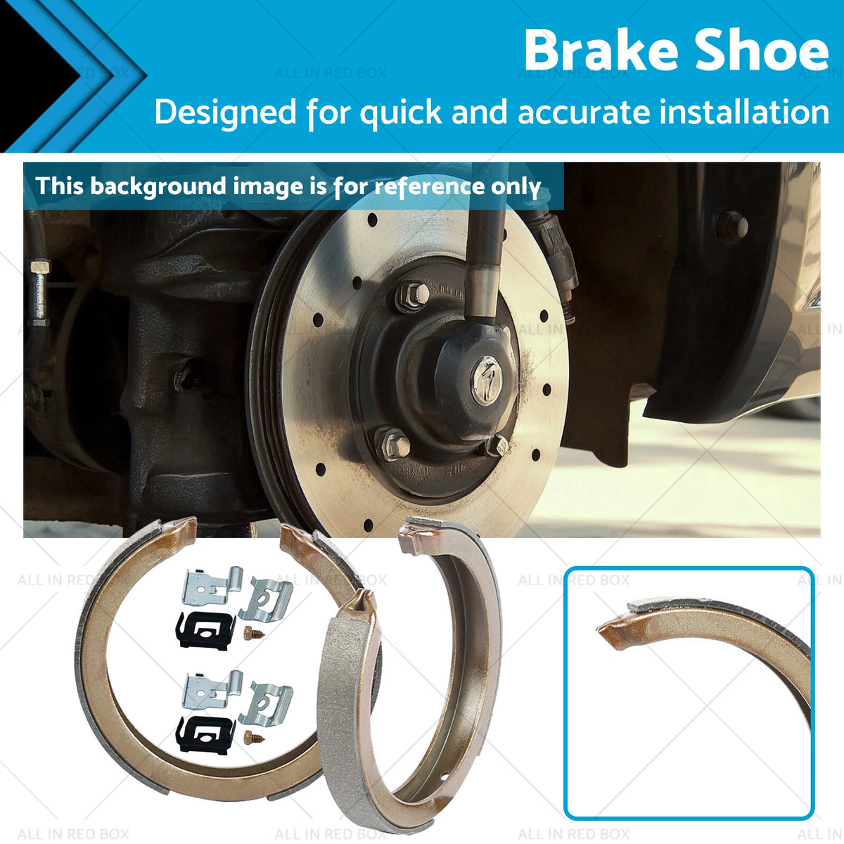 2X Parking Hand Brake Shoes for Holden Calais VE Commodore VE VF (2006–2017)