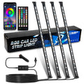 RGB LED Strip Lights for Car Interior Floor Decor (Universal)