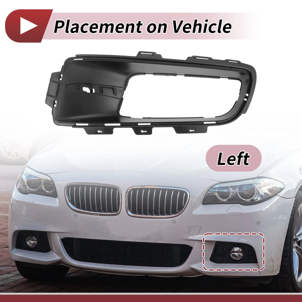 1 Pc Fog Light Grill for BMW X5 (2007–2010) No. 51117172449 Black