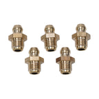 Set of 5 Brass Straight Grease Fittings M8 x 1mm Thread