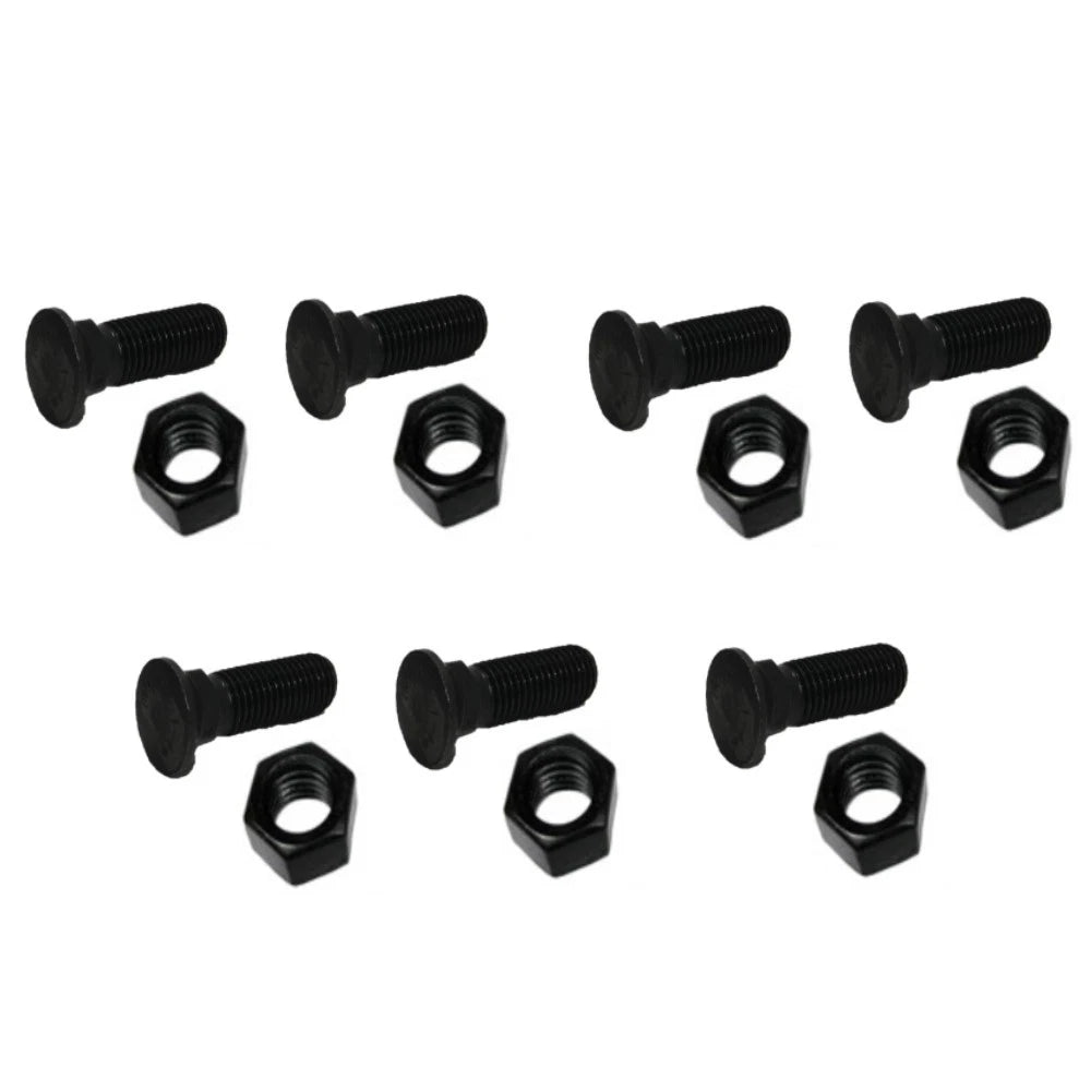 Set of 7 Plow Bolt & Nut for Blades Cutting Edges 5/8-11x2 1/4 Grade 8 PM06705
