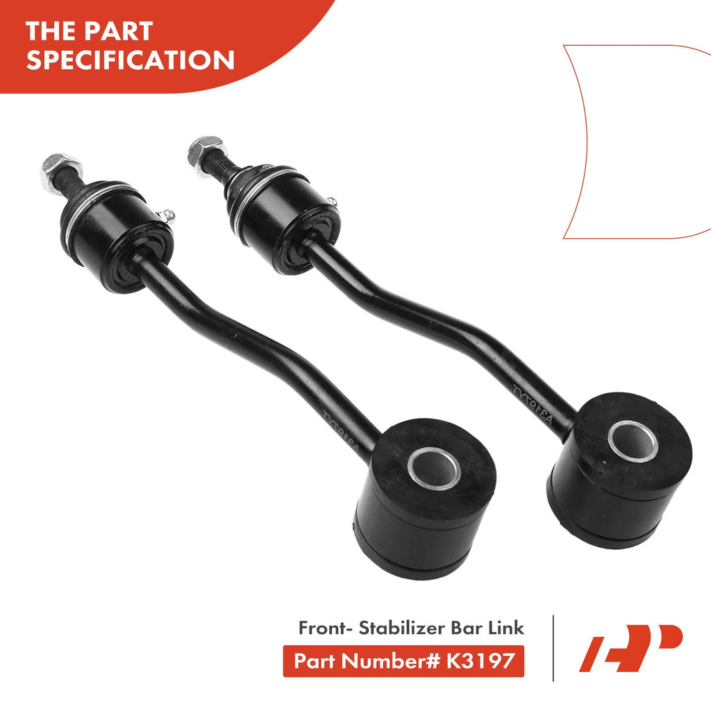 6X Front Control Arm, Ball Joint & Sway Bar for Jeep Wrangler TJ (1997–2006)