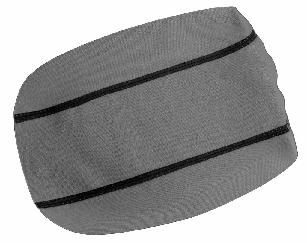 Console Lid Armrest Cover for Honda Civic (2006–2011) Carbon Fiber Red Stitch