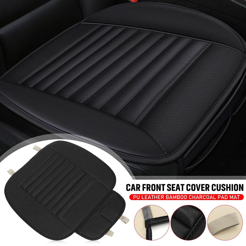 2Pcs PU Leather Front Full Surround Seat Cover for Universal Cars