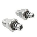 6AN & 8AN Silver Fuel Rail Fitting Adapter for Ford Mustang (1986-1998)