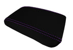 Console Lid Armrest Cover for Nissan Silvia (1989–1993) Carbon Fiber Purple Stitch