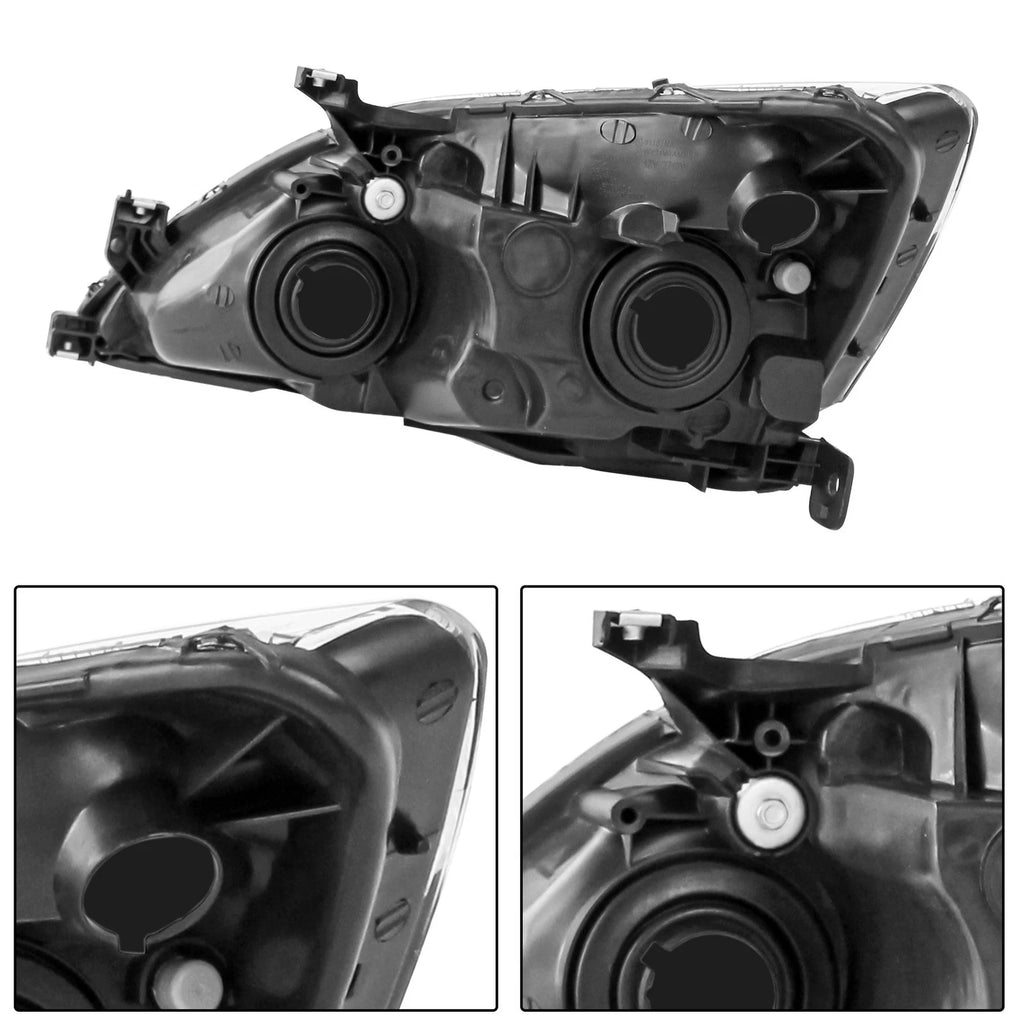 Headlights for Honda Accord (2003–2007) Pair Chrome Housing