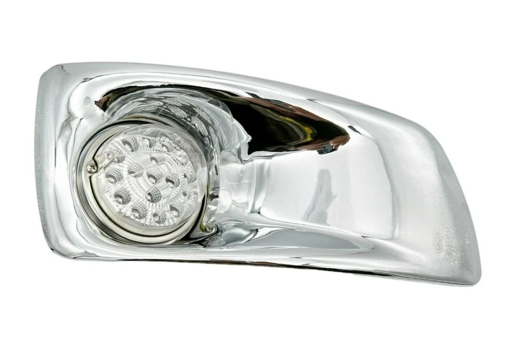 RH Fog Light Lamp Bezel with Amber LED for Kenworth T660 (2007–2017)