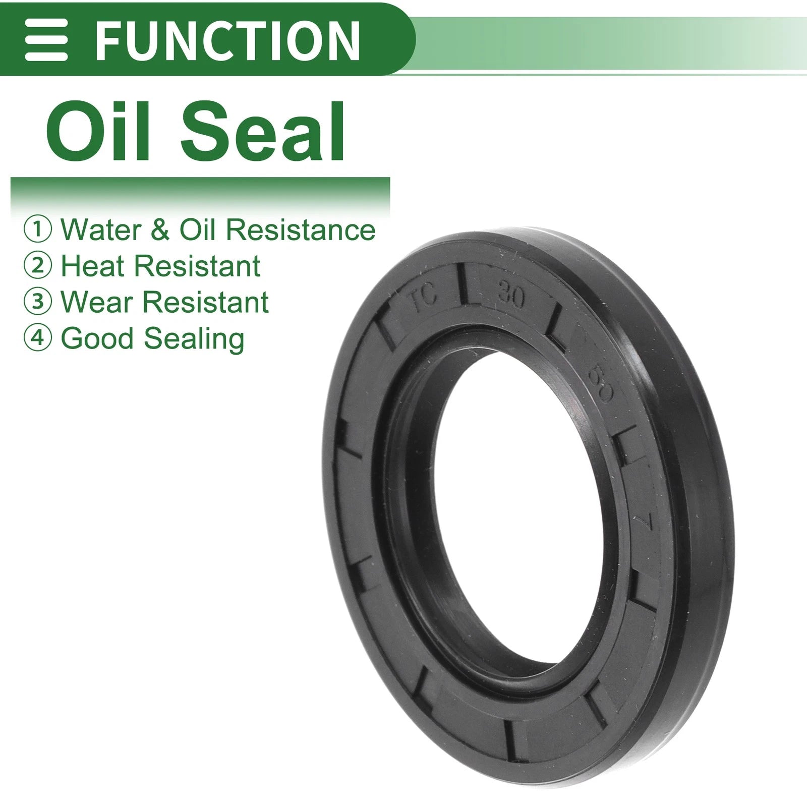 Set of 5 Oil Seal Rotary Shaft Seal NBR Rubber 30x50x7mm
