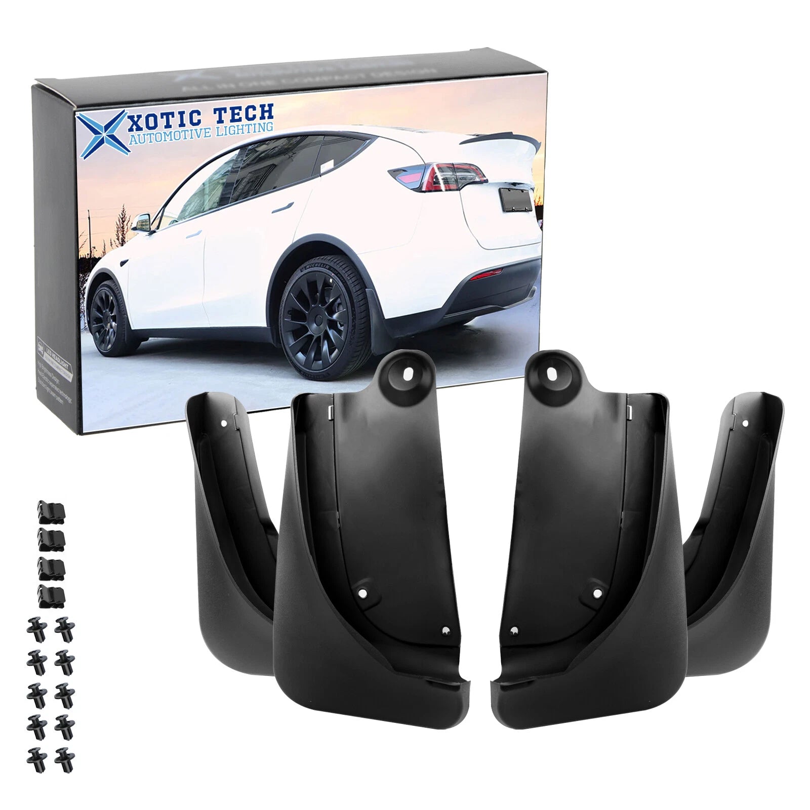 Mud Flaps Splash Guards for Tesla Model Y (2020–2025)