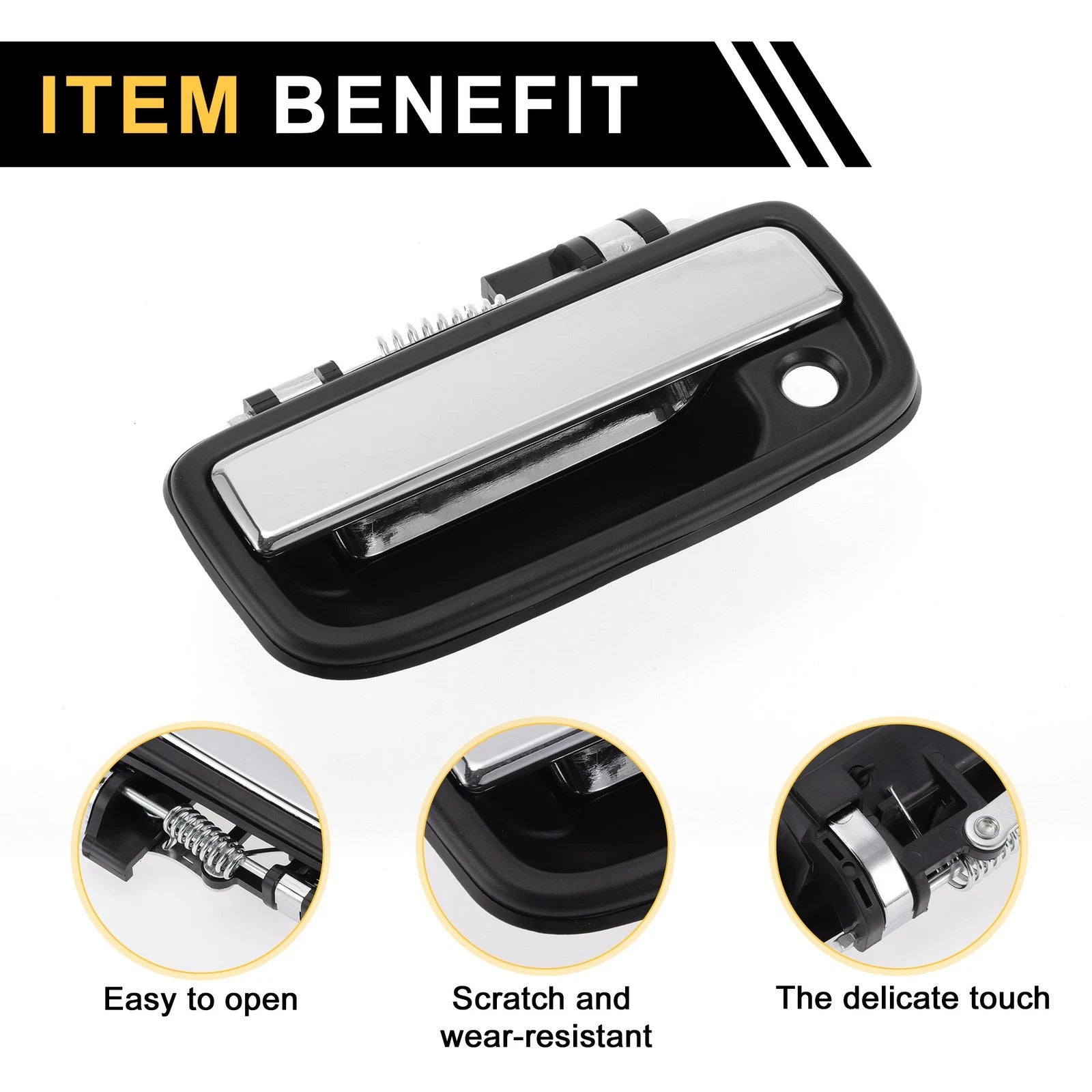 Front Left Exterior Door Handle for Toyota Tacoma (1995–2004) No. 6922035030