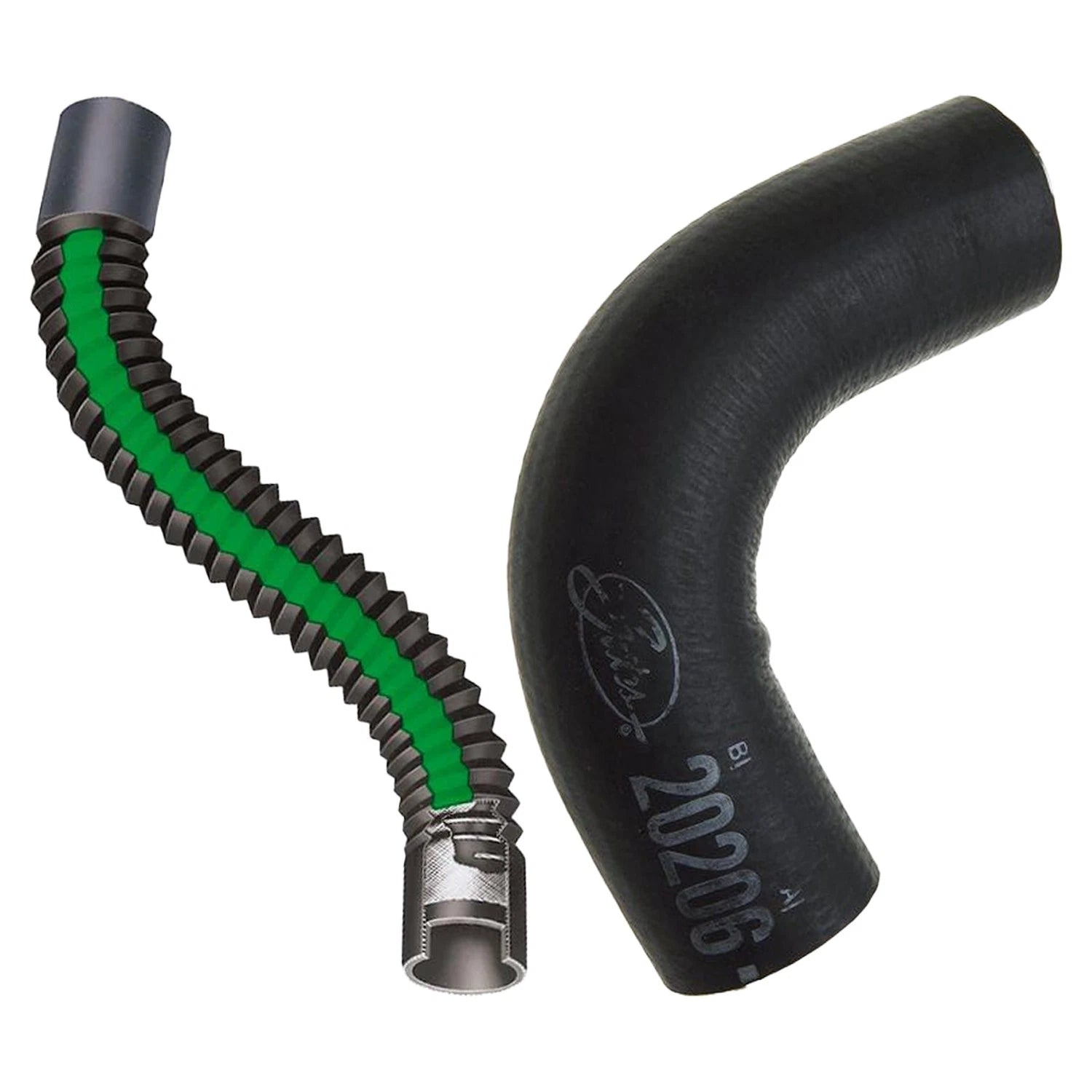 Gates Upper & Lower Radiator Coolant Hose Kit for Ford Thunderbird V8 (1958–1960)