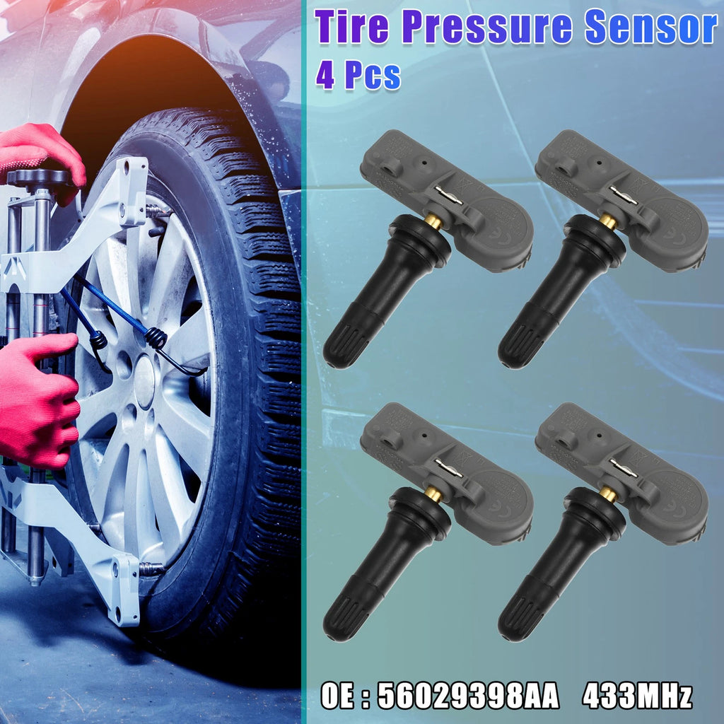 Set of 4 Tire Pressure Monitoring System Sensors 56029398AA for Chrysler 