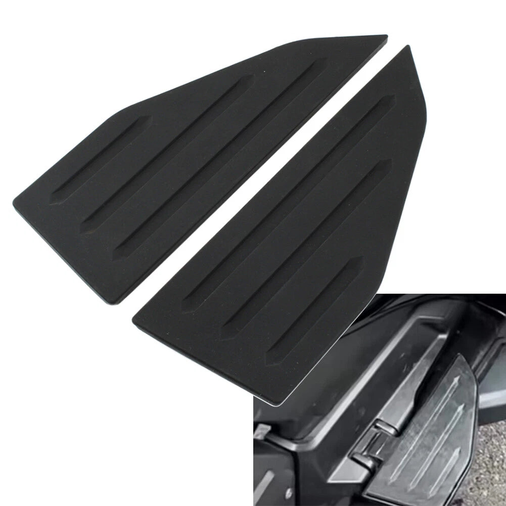 2X Black Motor Rear Passenger Floorboards Pad for Honda Goldwing GL1800 (2018–2024)