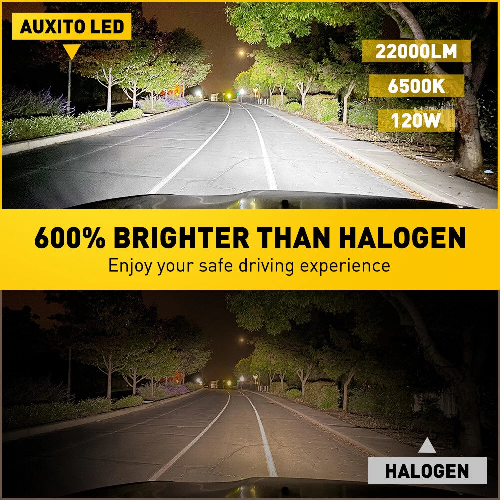 2X LED Headlight Bulbs for AUXITO 9005 (Hi/Lo Beam)