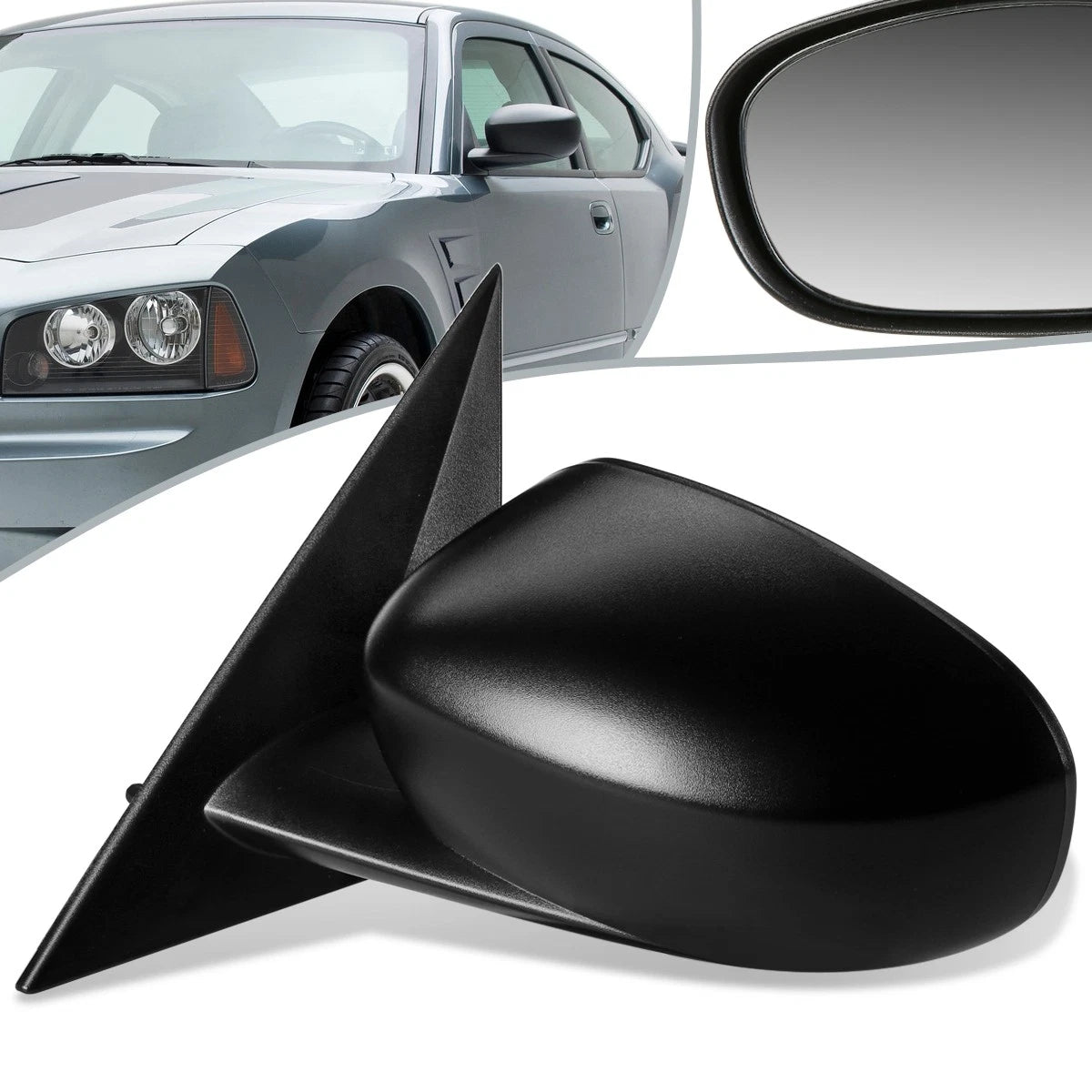 OE Style Powered Side View Door Mirror for Dodge Charger, Magnum (2006–2010) CH1320294