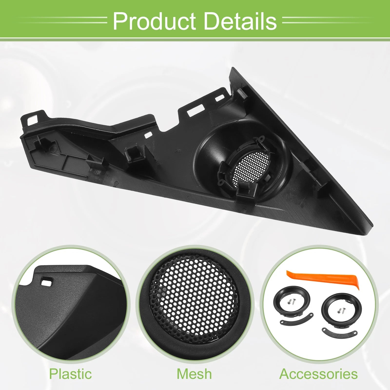 Pair A Pillar Door Tweeter Speaker Cover Trim for Honda Civic (2016–2019)