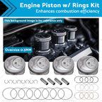 Oversize 0.50MM Piston & Rings Kit for Kia Hyundai Sonata (2011–2019)