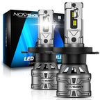 2X H4 9003 LED Headlight Bulbs for 20000LM 6500K