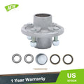 Set of 2 Galvanized Trailer Hubs for 4x4 Trailers (1" or 1.0625" Spindle)